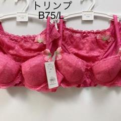 在庫あり B75/L ブラ&ショーツ トリンプ 2セット ブラジャー77