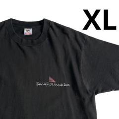 90s USA製 BACARDI BLACK RUM Tシャツ XL 黒