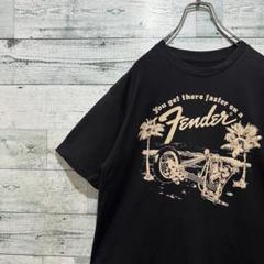 【フェンダー】最高デザイン ビッグロゴ レトロ 人気　半袖 Tシャツ