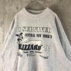 Z2714古着　スウェット　グレー　90s Y2K