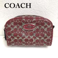 ♡最終値下価格♡COACH STRWB NORA ポーチ エレクトリックレッド