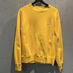 【18％OFF】 Champion REVERS メルカリ - #321 古着 Lサイズ イエロー WEAVE トップス
