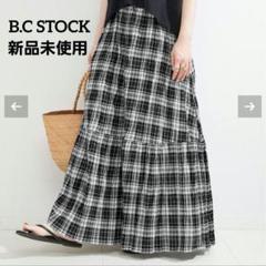 B.C STOCK スカート レディース 先染めチェッククリンクルスカート WEB限定】ウォッシャブル / 先染めチェッククリンクルスカート