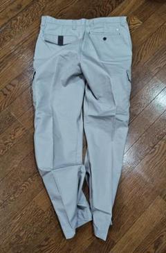 ストレッチ素材 ライトグレー カーゴパンツ