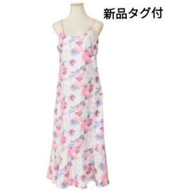 【新品タグ付】花柄キャミソールロングワンピース