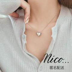 レディース☆ハート ネックレス チェーン　ぷっくり ジュエリー レディース