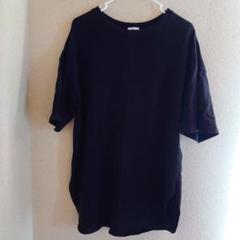 GU オーバーサイズ ブラック Tシャツ
