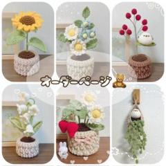 【オーダー専用ページ】かぎ針　毛糸　あみぐるみ　鉢植え　枯れないお花