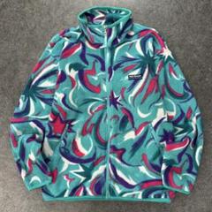 90s Vintage Helly Hansen 総柄 フリースジャケット XL