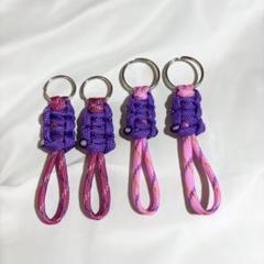 パラコード　キーリング　ピンク