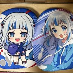 ホロライブ ダイカットクッション がうるぐら ラウンドワン 2個