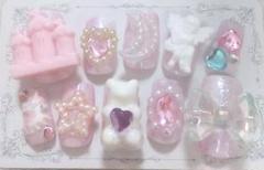 NAIL No.263♥️ジェルネイル ドリーミー 3D 地雷 ゆめかわ 現品
