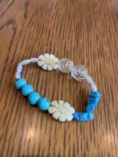 ブレスレット　ハンドメイド　ターコイズ