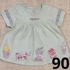メゾピアノ♡スウィーツパッケージワッペン半袖Ｔシャツ