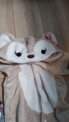ディズニー ダッフィー カバーオール ロンパース つなぎ 超美品 ダッフィー着ぐるみ 90cm 東京ディズニーリゾート限定の