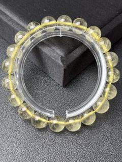 186-10-9.5 高品質リビアングラス　ブレスレット　9.5mm 16cm