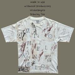 90s Michelangelo Drawing Tee ミケランジェロ 半袖