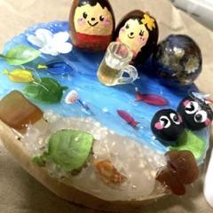 どんぐりアート　海　夏休み