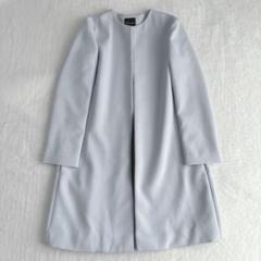 【美品】ヨーコチャン　ノーカラーコート　スプリング　Aライン　春