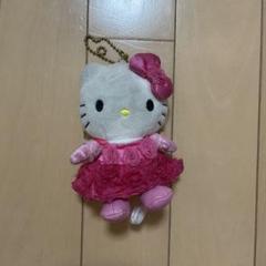 ハローキティ ぬいぐるみストラップ ピンク サンリオ