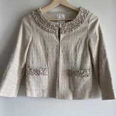 新品 Bon mercerie 38 ノーカラー ジャケット アナトリエ ⭐︎ ◇ Θ Anatelier アナトリエ 無地 長袖 ノーカラージャケット