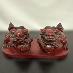 大迫力 32cm 玉乗り獅子 縁起 獅子 シーサー 陶器 骨董 魔除け 大迫力 32cm 玉乗り獅子 縁起 獅子 シーサー 陶器 骨董 魔除け