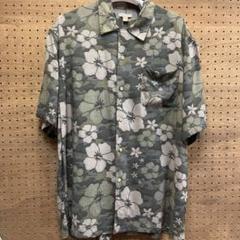 アロハシャツ レーヨンシャツ　迷彩　ミリタリーシャツ　カモフラ　サンサーフ