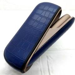 アイコス3 用 ケース iqos3 duo 用 ケース クロコ 青