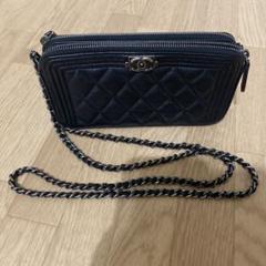 ボーイシャネル チェーンウォレット 美品 マトラッセ キャビアスキンのサムネイル