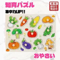 型はめパズル ピックアップパズル 知育玩具 モンテッソーリ 木製 野菜