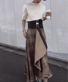 匿名発送　美品　AMERI CARAPACE KNIT ホワイト