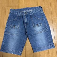 ユニクロ　レディースハーフパンツ　63.5cm デニム
