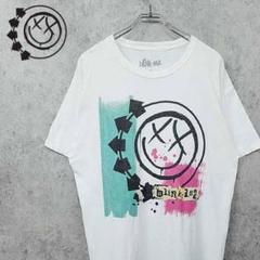 古着 blink ブリンク 182 希少 ビッグプリント Tシャツ ホワイト L