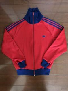 古着 ビンテージ オリジナル 希少 80s デサント adidas S 限定 赤