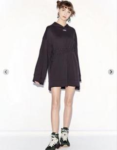 美品♡ディジット　D'ZZIT 黒　パーカーワンピース