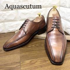 Aquascutum ビジネスシューズ スワールトゥ 日本製