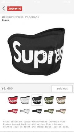 おまけ付き supreme windstopper facemask black