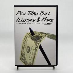 Pen Thru Bill Illusion DVD ペン貫通マジック 英語