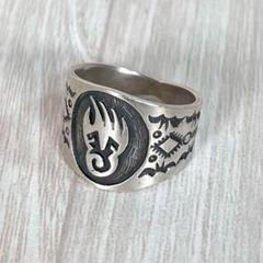 【良品】ナバホ族 インディアンジュエリー　リング　指輪　ベアパウ　ティモシーリー