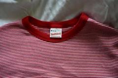 Healthknit クルーネック半袖Tシャツ ボーダーのサムネイル