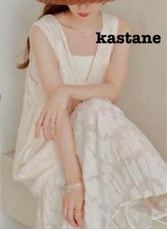 kastane カスタネ ノースリーブワンピース 花柄レース FREEのサムネイル