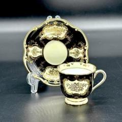 オールドノリタケ ラスター金彩のトリオセット 桐箱収納品