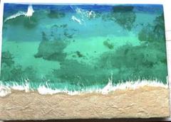 36cm×25.5cm レジンアート 海アート オーシャンパネル ⑨
