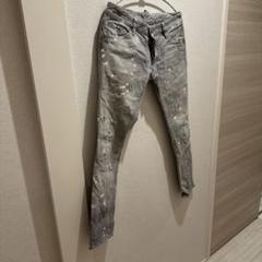 DSQUARED2 グレー ペイントデニムパンツ
