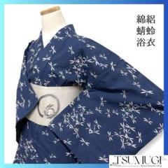 ☆専用☆美品 洗える着物 綿絽“友とする朝顔と椿のコラボ！”浴衣