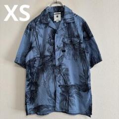 【美品】ジースターロウ 半袖シャツ 総柄 オープンカラー G-STAR RAW