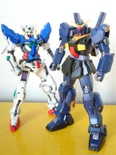 ガンプラ 取説付 HGUCガンダムMK2・RGエクシア 素組 部分塗装
