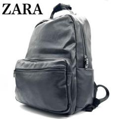 【未使用級 極美品】ZARA ブラック リュック バックパック 大容量 A4