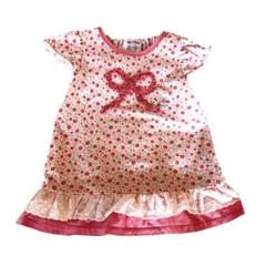 ミキハウス　花柄リボン刺繍Tシャツ　100cm