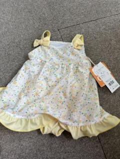 新品　キムラタン 水着 80 リリーアイボリー　リバティやセンスオブワンダー好き